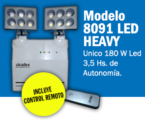Luz de emergencia modelo  8091 Halógena